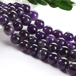 10mm Amethyst Round Gemstone Beads Plain for Jewelry Making Sold by 15.5 inch String,Amethyst Jewelry,Amethyst stones