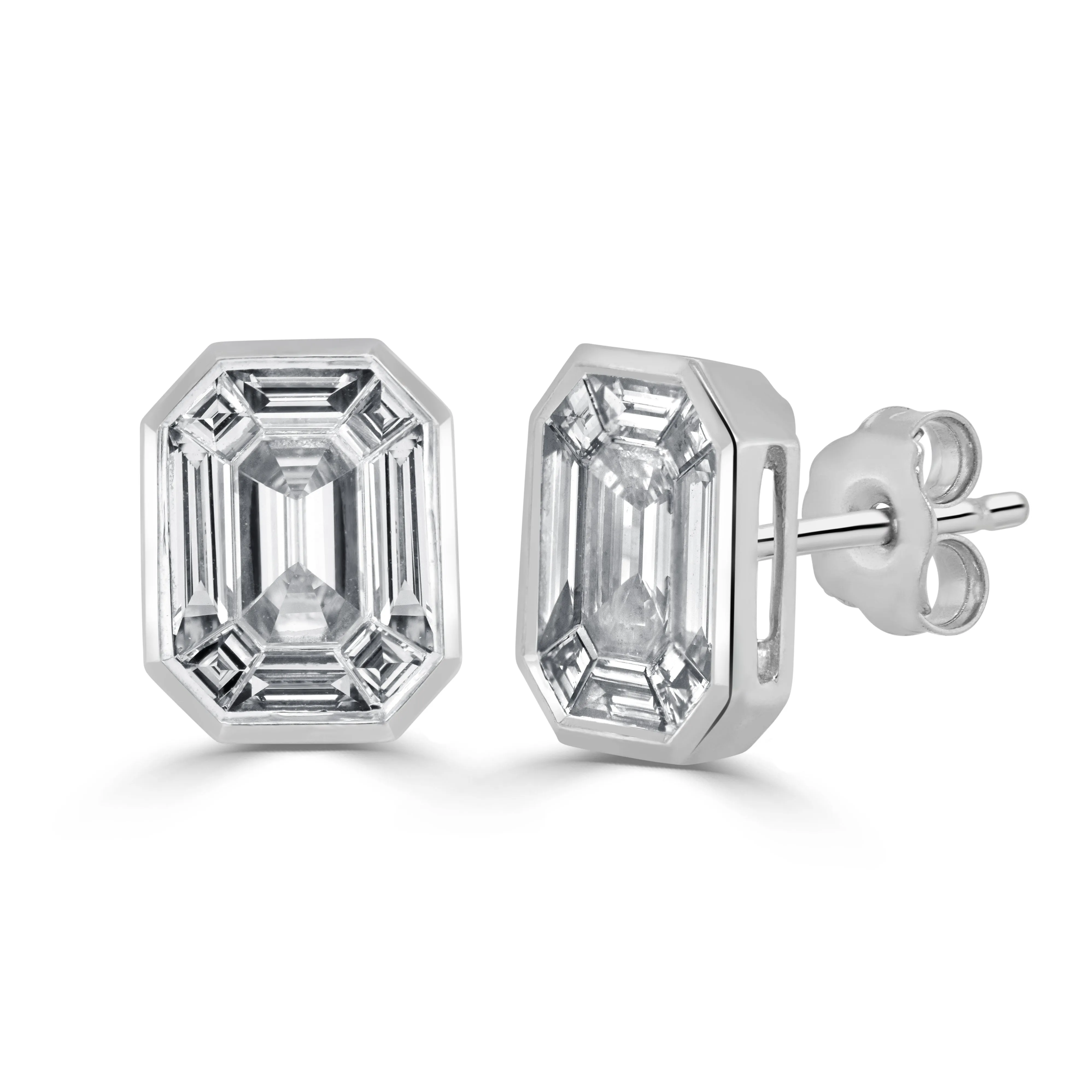 14k Gold & Pie-Cut Diamond Studs - 0.86ct