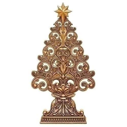 14" Fancy Filigree Gold Tree w/ Star for Just Jill