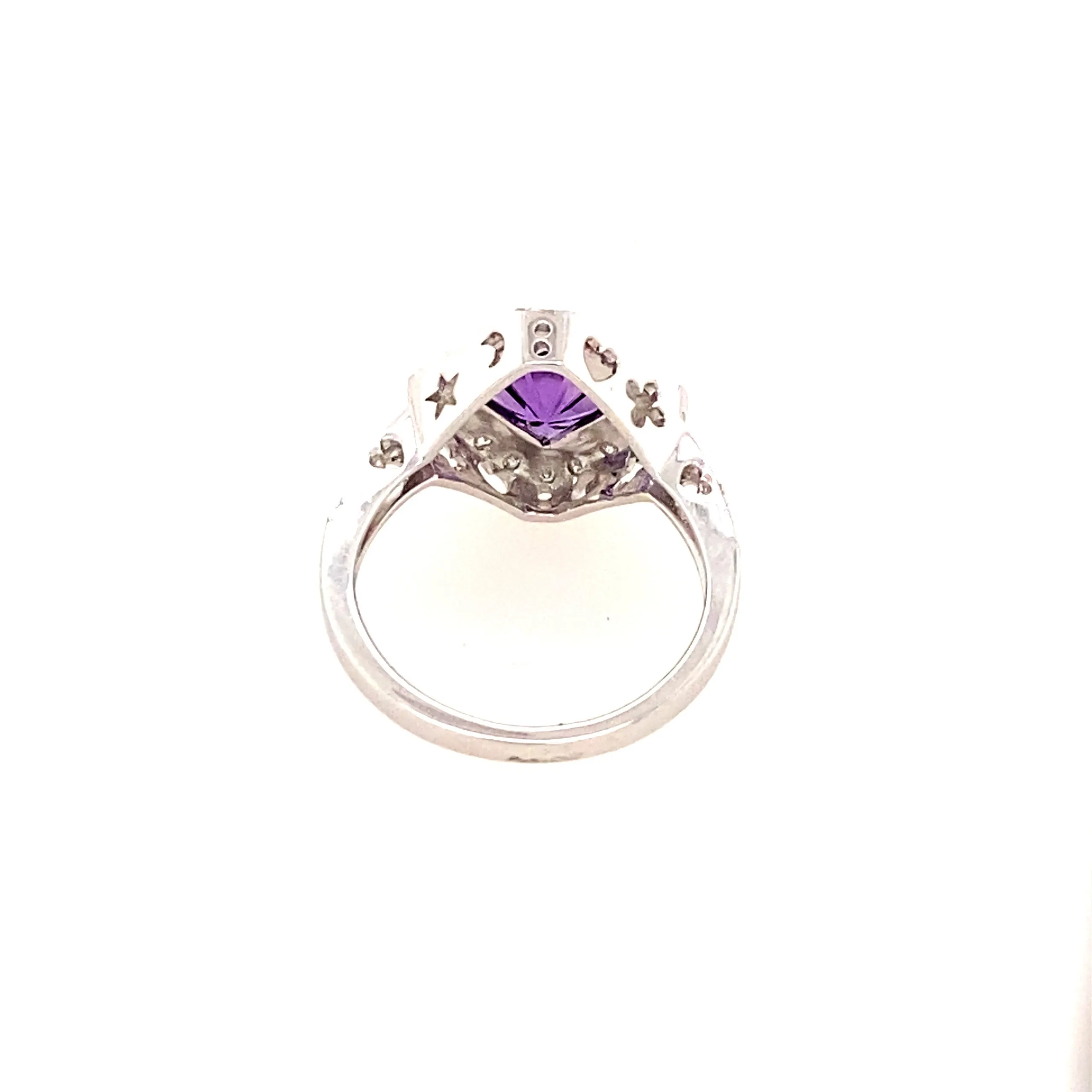 Amethyst and Diamond Ring