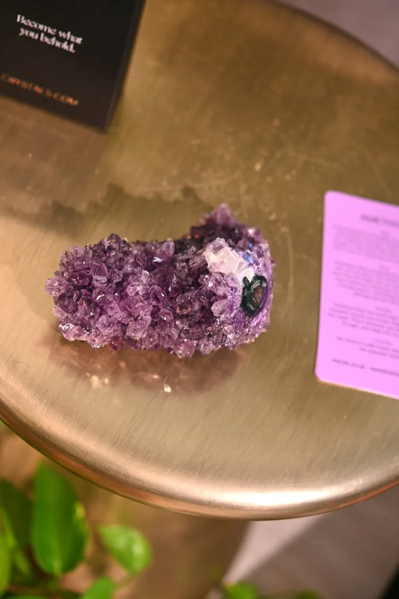 Amethyst Cluster w/ Calcite  4 inch