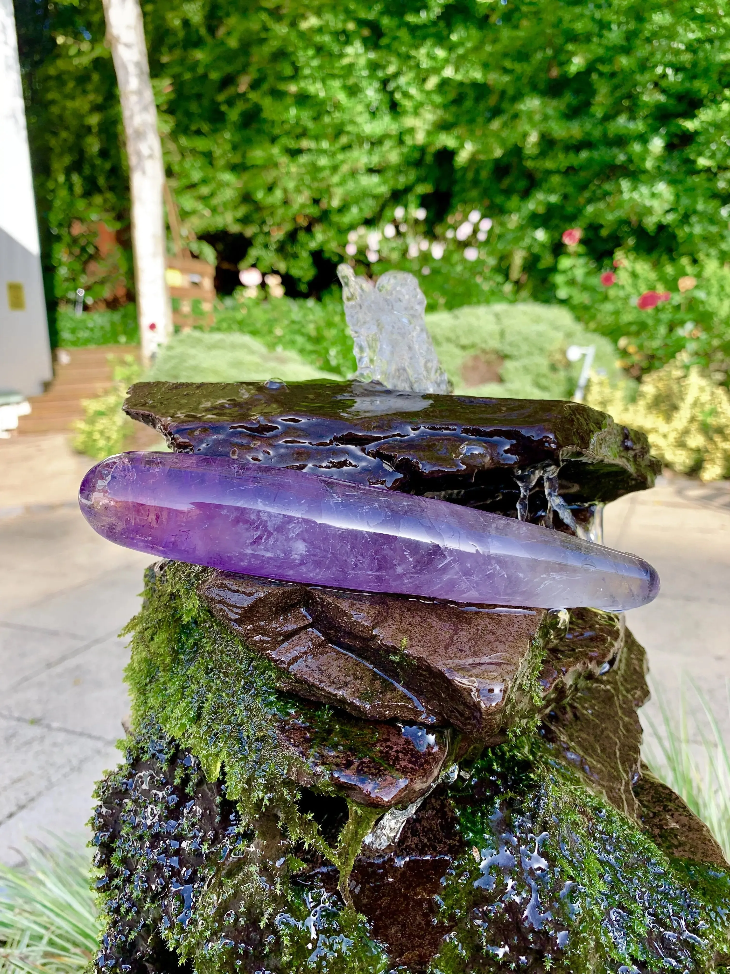 Amethyst Crystal Yoni Wand