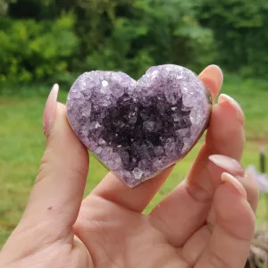 Amethyst Geode & Agate Heart (#17)