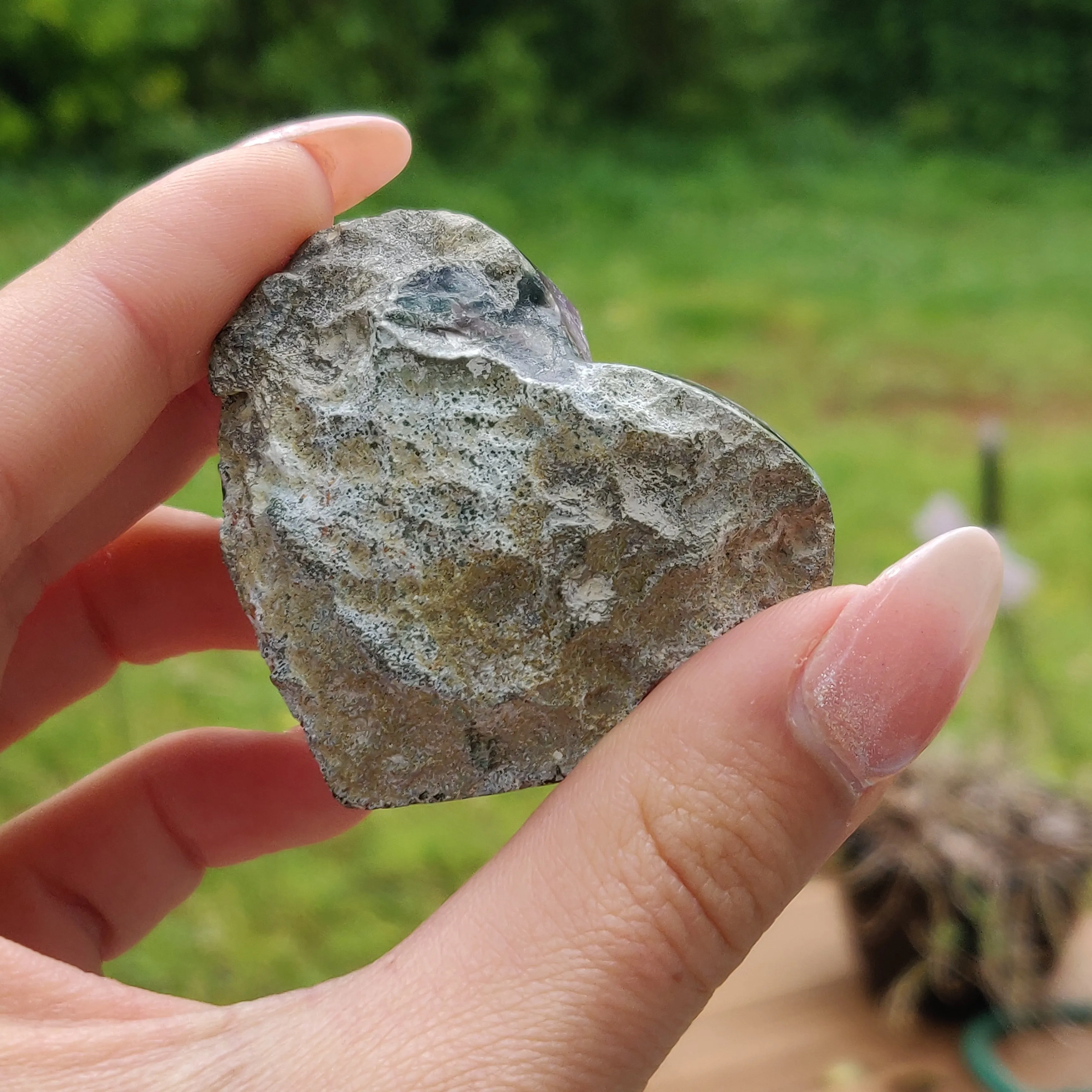 Amethyst Geode & Agate Heart (#17)