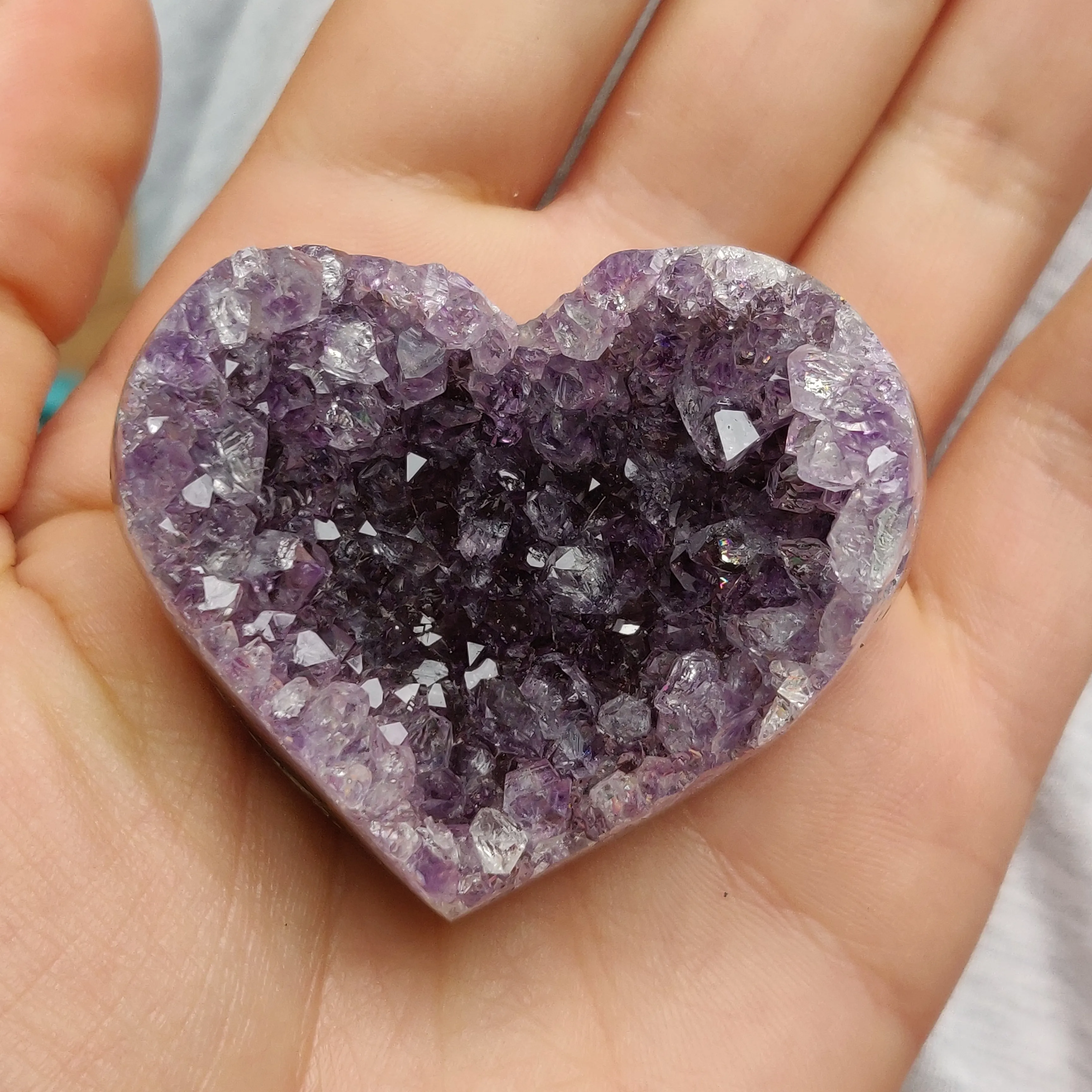 Amethyst Geode & Agate Heart (#17)