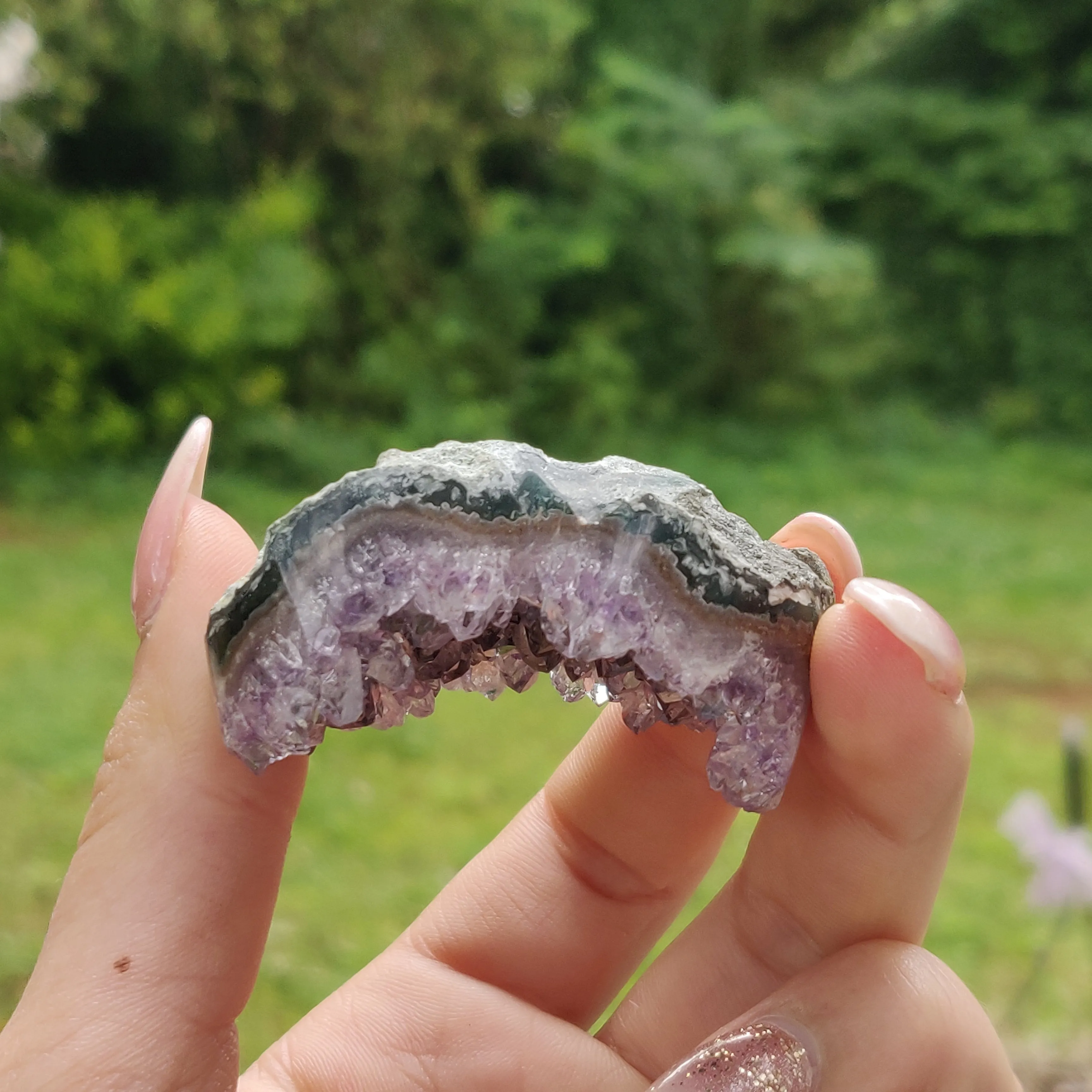 Amethyst Geode & Agate Heart (#17)