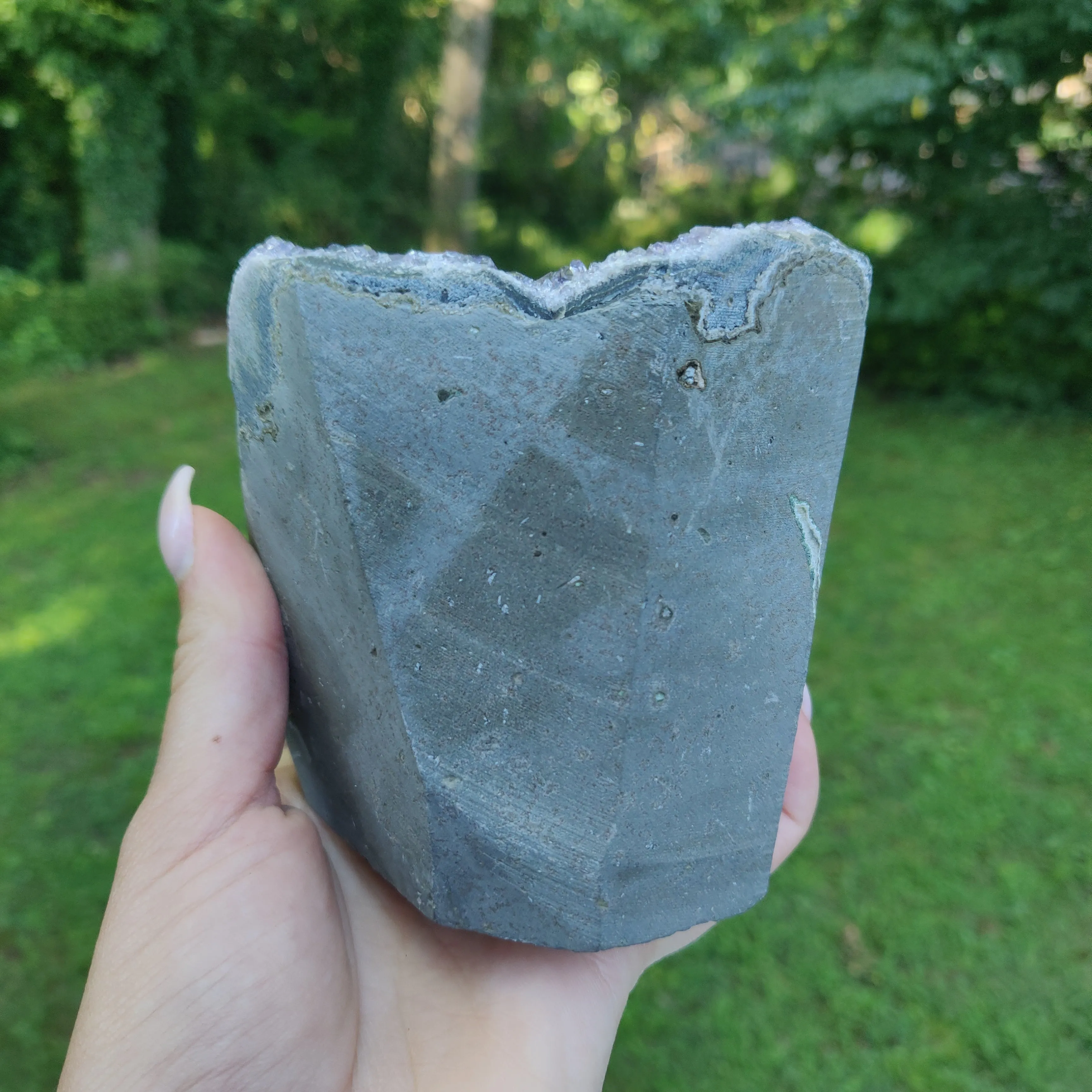 Amethyst Geode Free Form, Cut Base (#33)