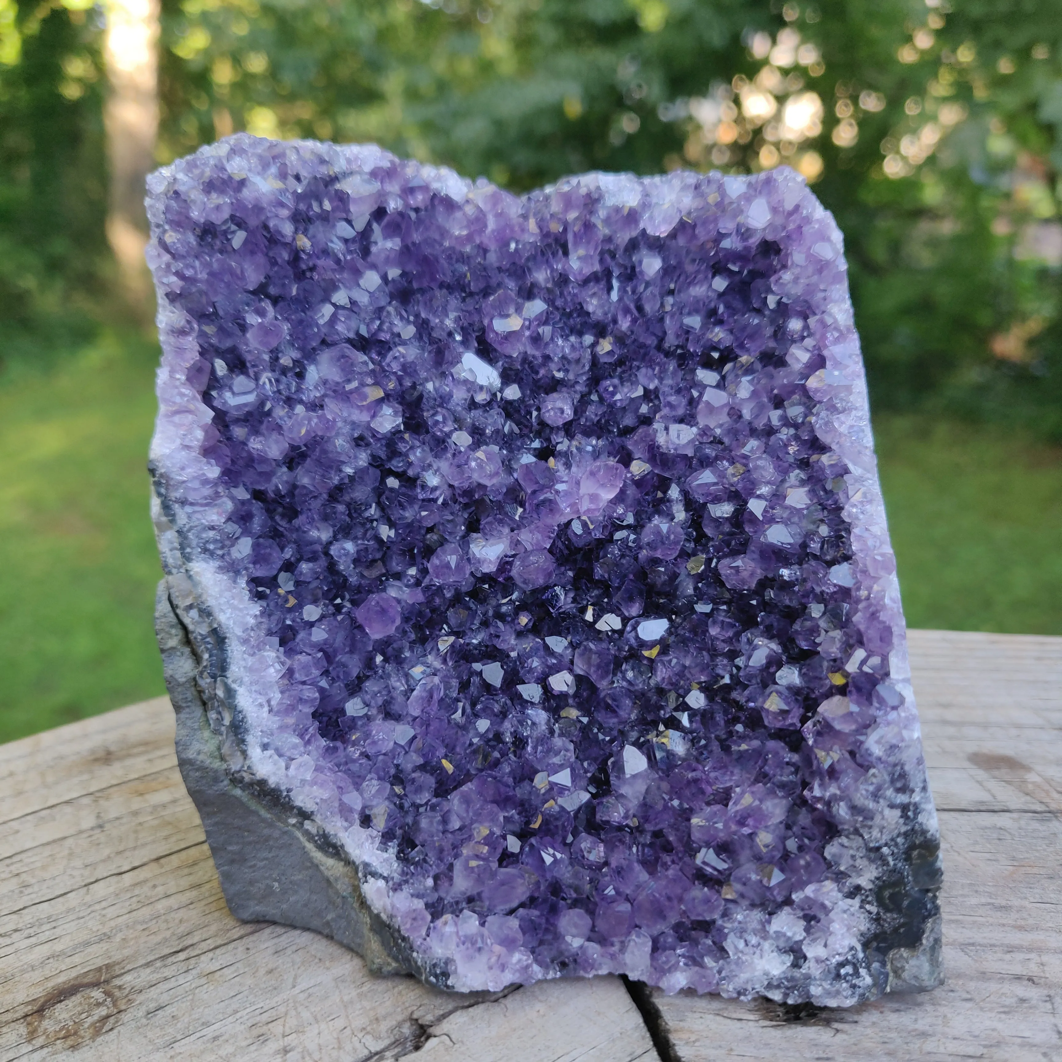 Amethyst Geode Free Form, Cut Base (#33)