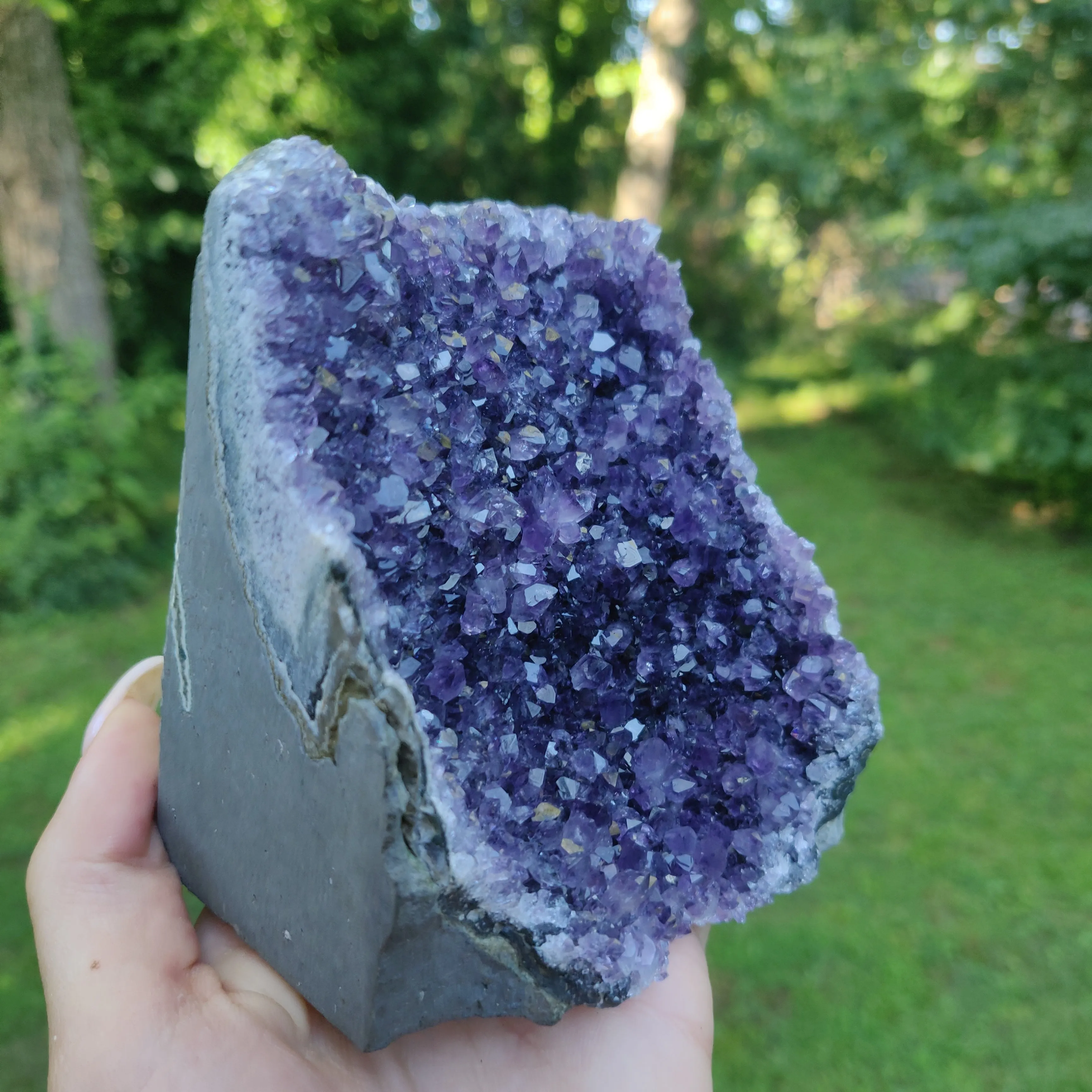 Amethyst Geode Free Form, Cut Base (#33)