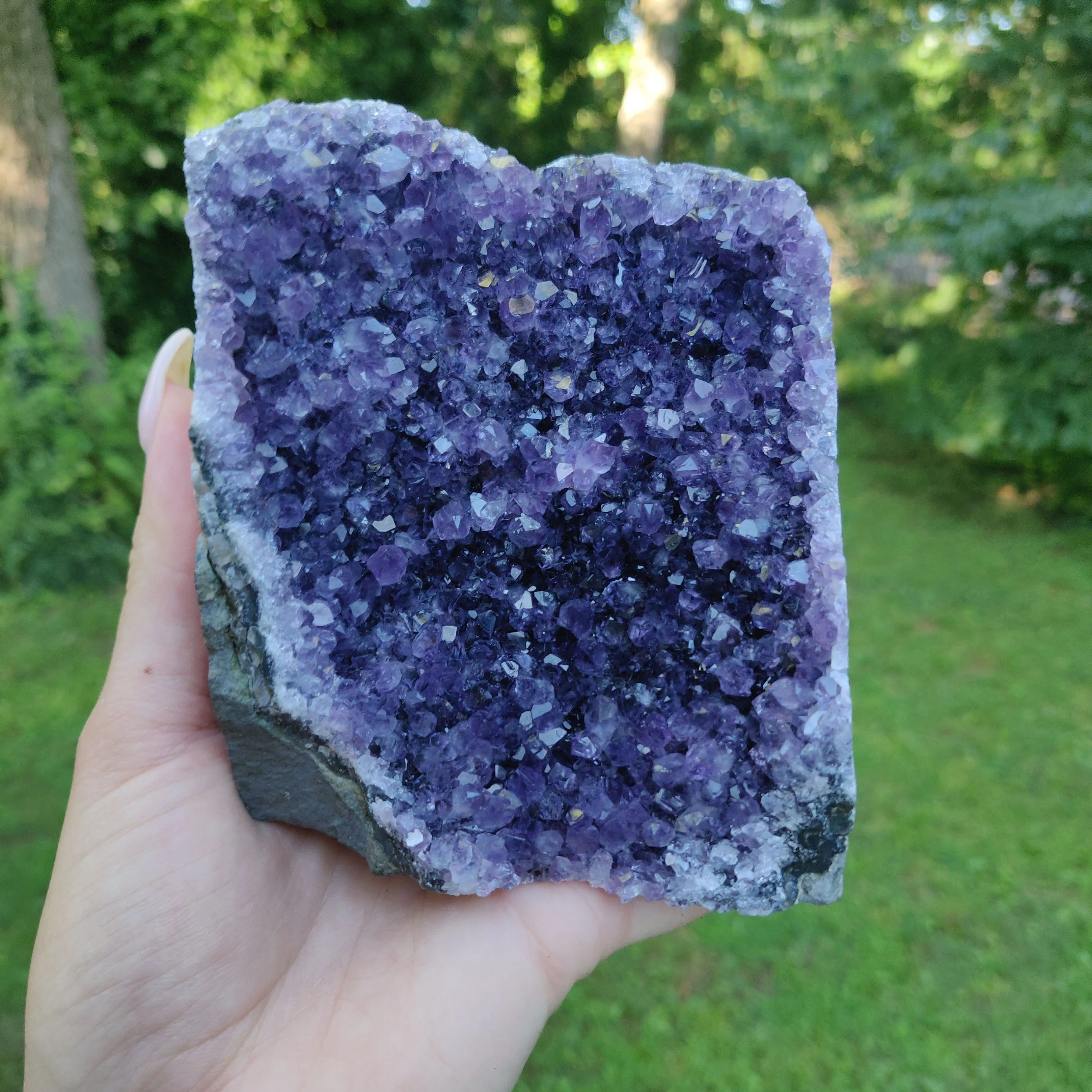 Amethyst Geode Free Form, Cut Base (#33)