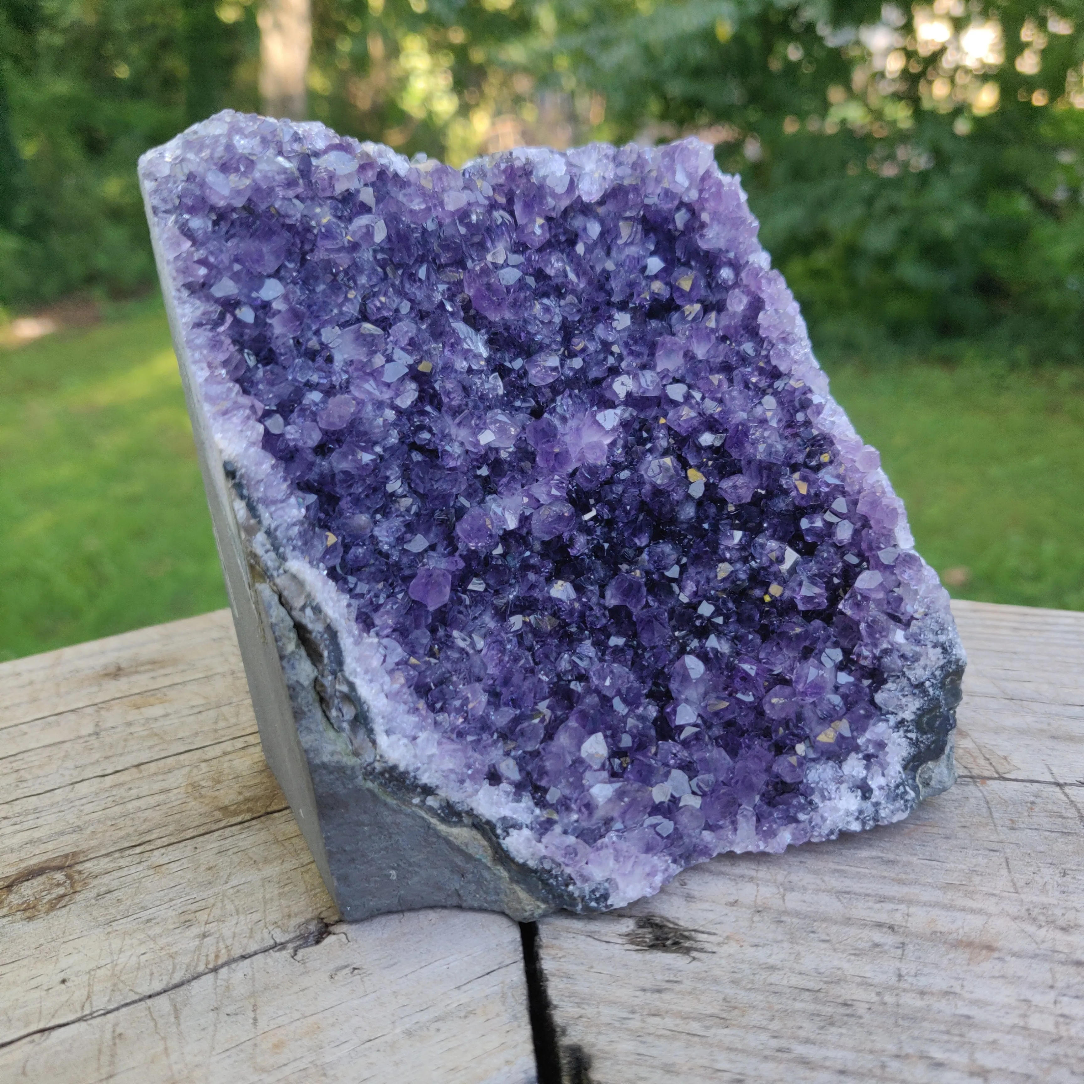 Amethyst Geode Free Form, Cut Base (#33)