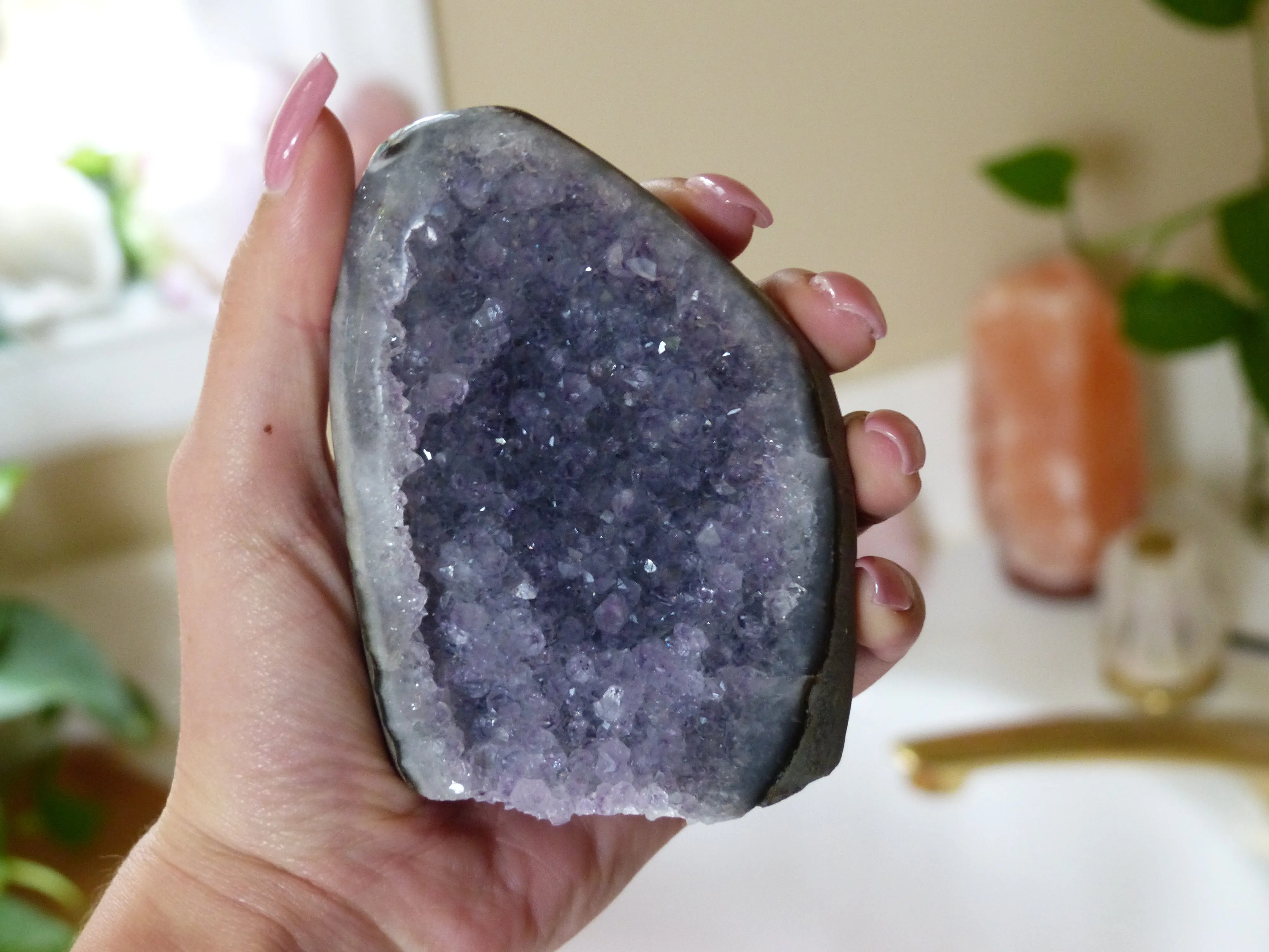 Amethyst Geode Free Form, Polished (#1)