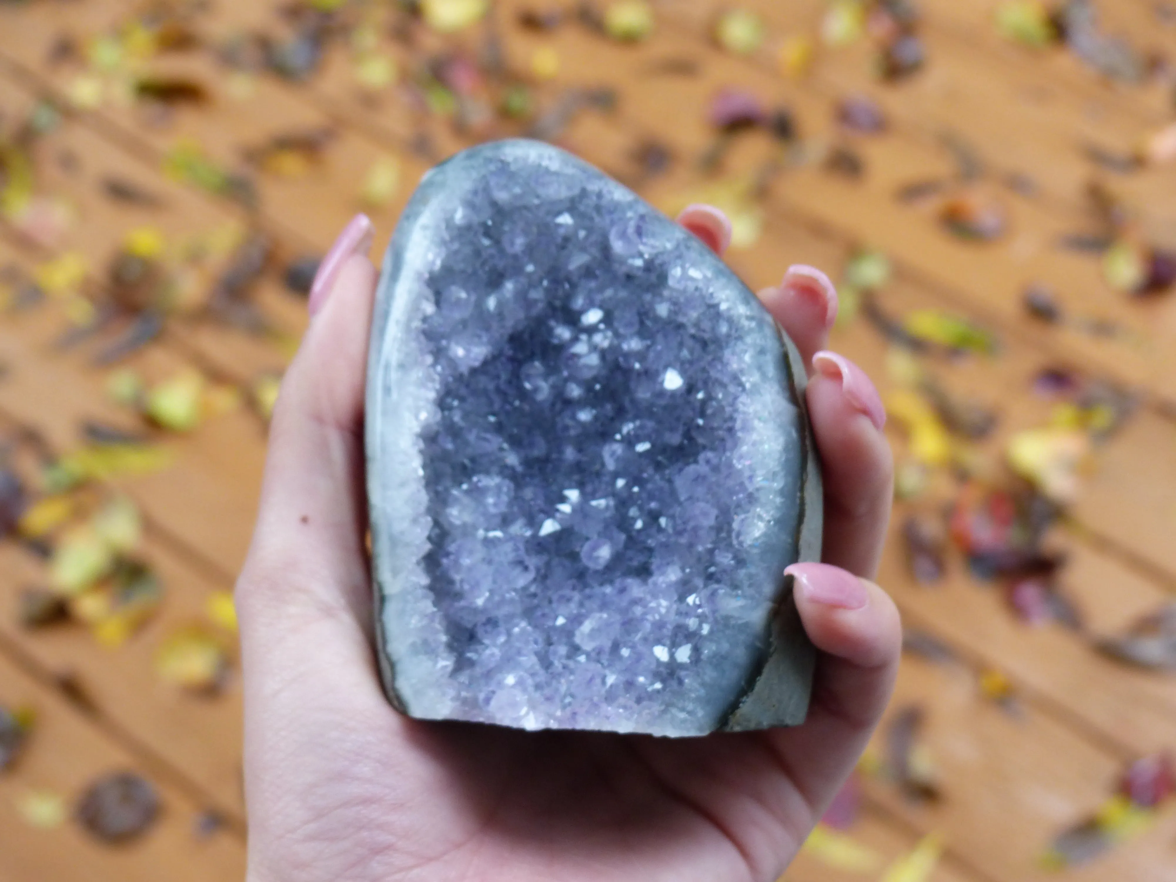 Amethyst Geode Free Form, Polished (#1)