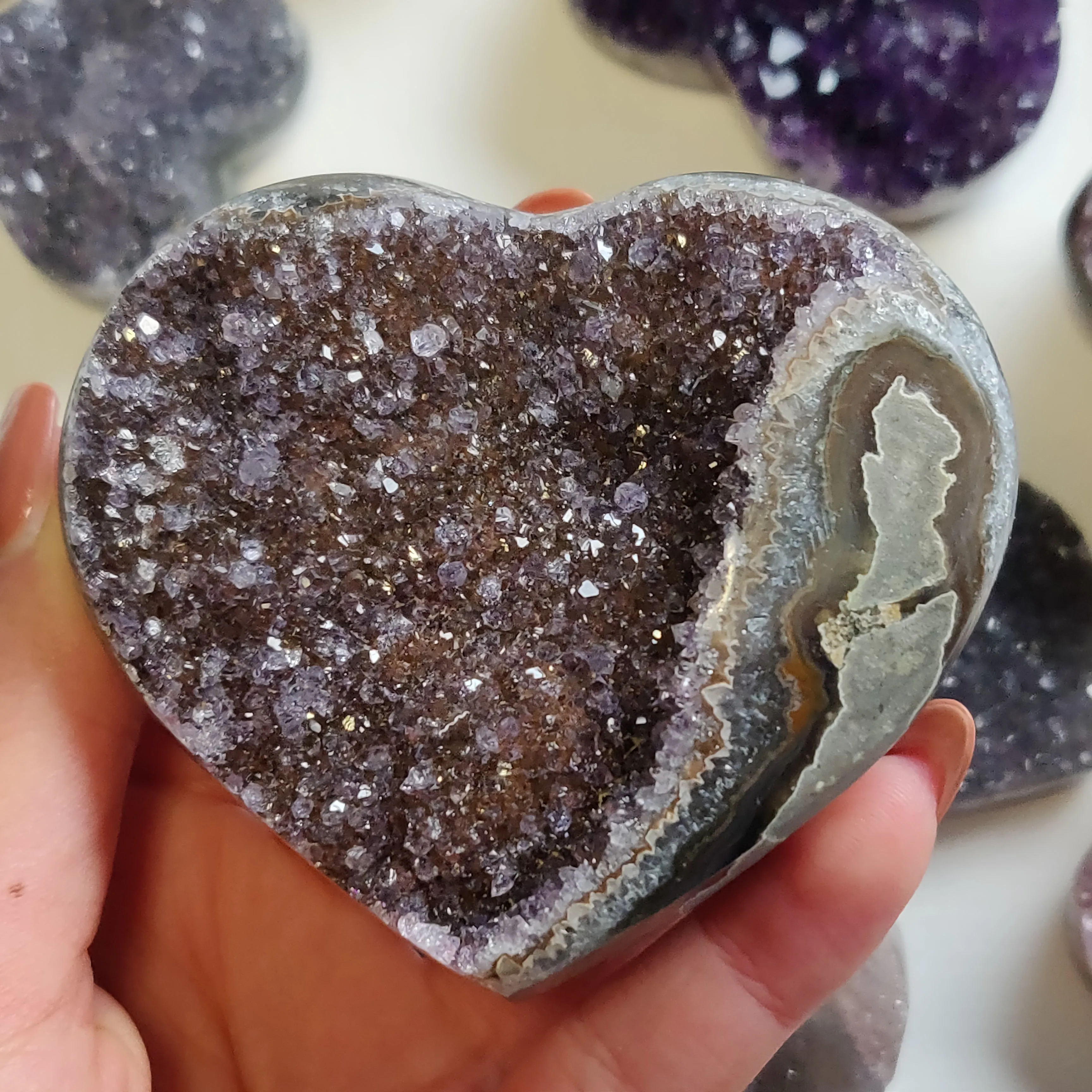 Amethyst Geode Heart (#G5)