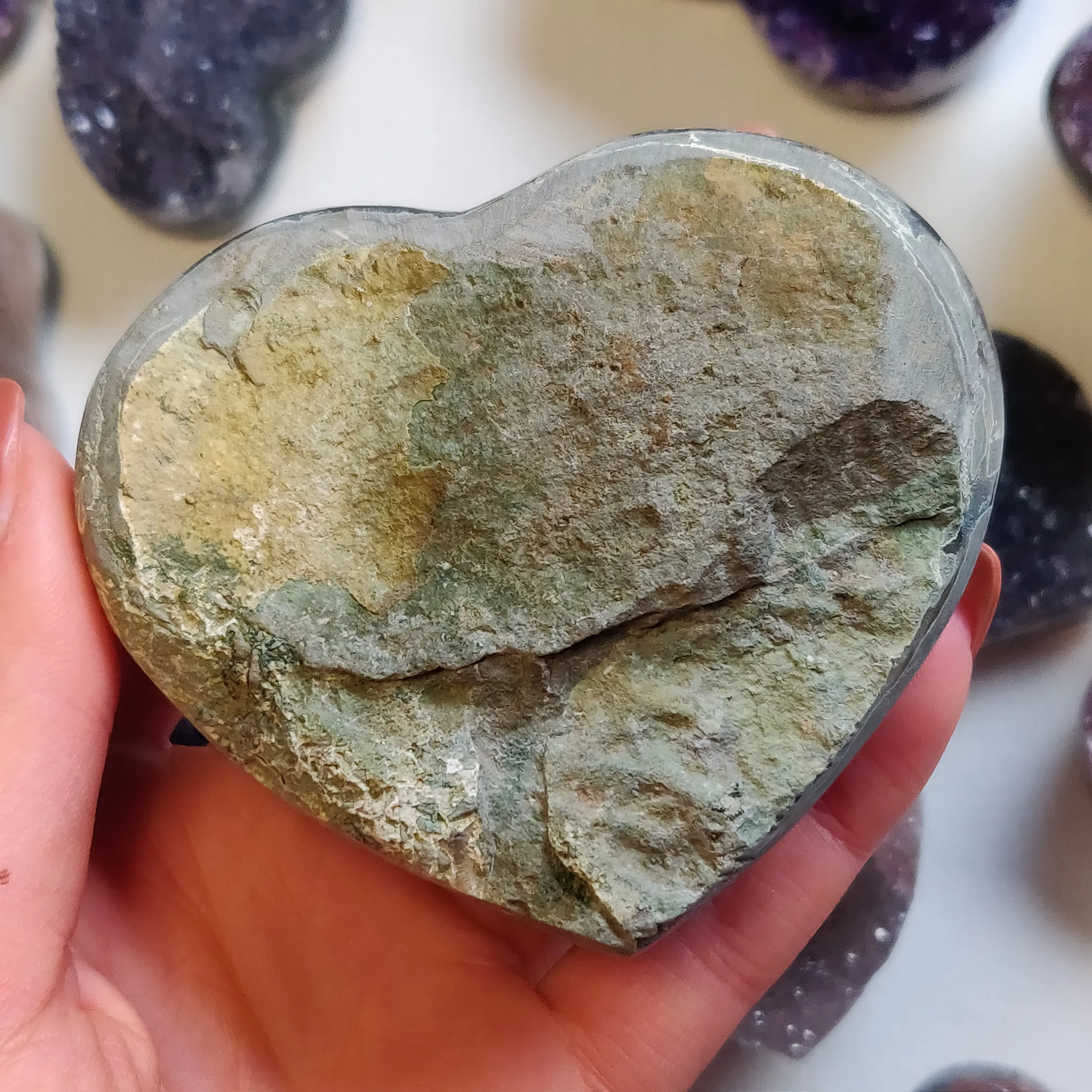 Amethyst Geode Heart (#G5)