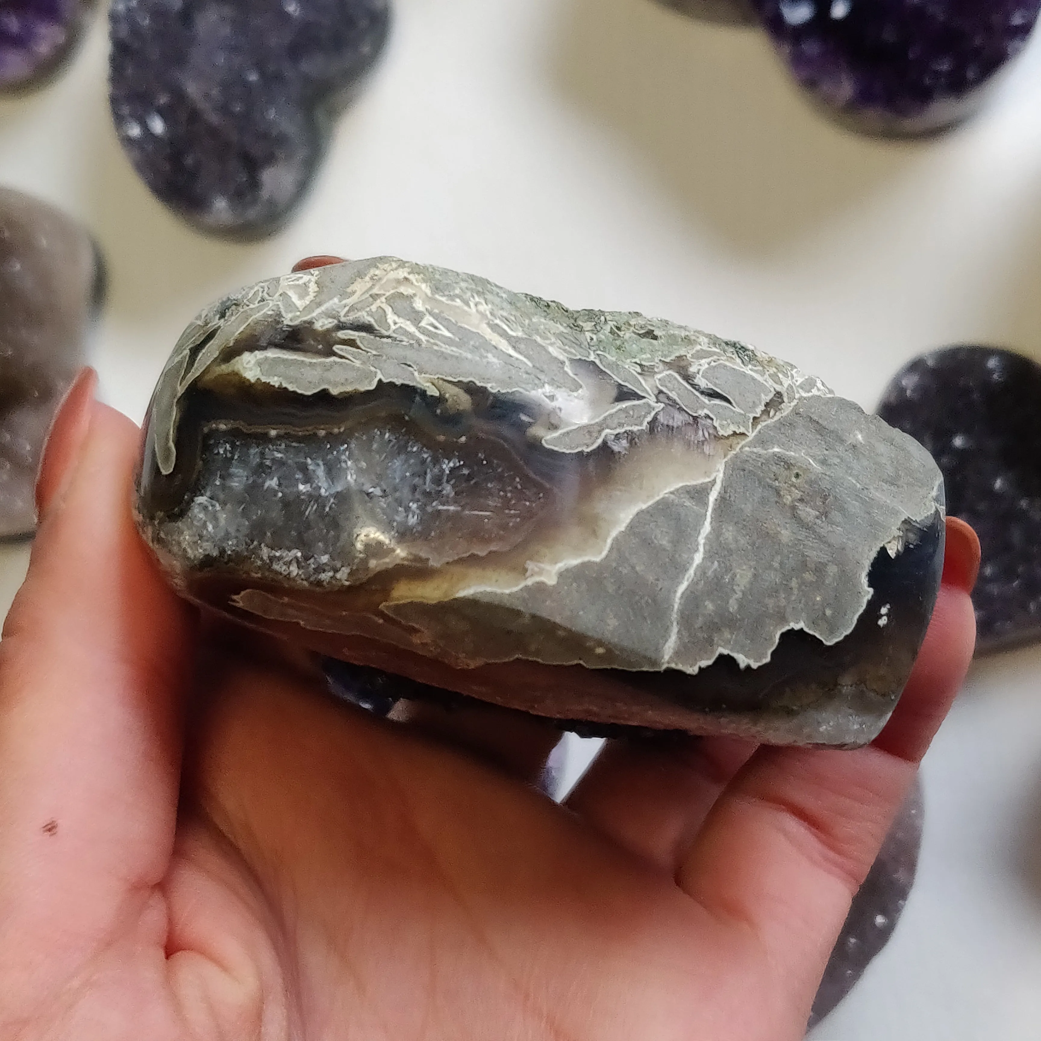 Amethyst Geode Heart (#G5)