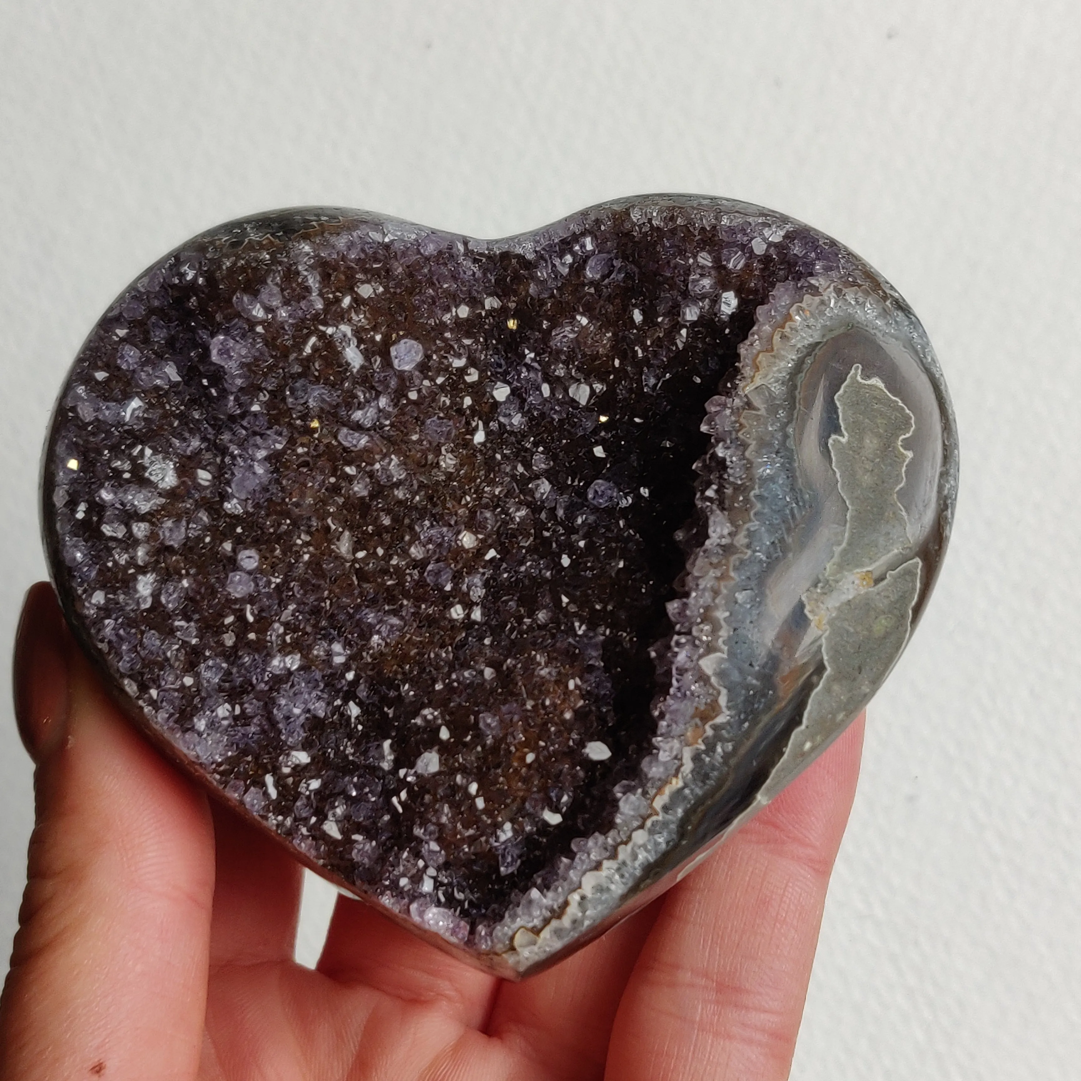 Amethyst Geode Heart (#G5)