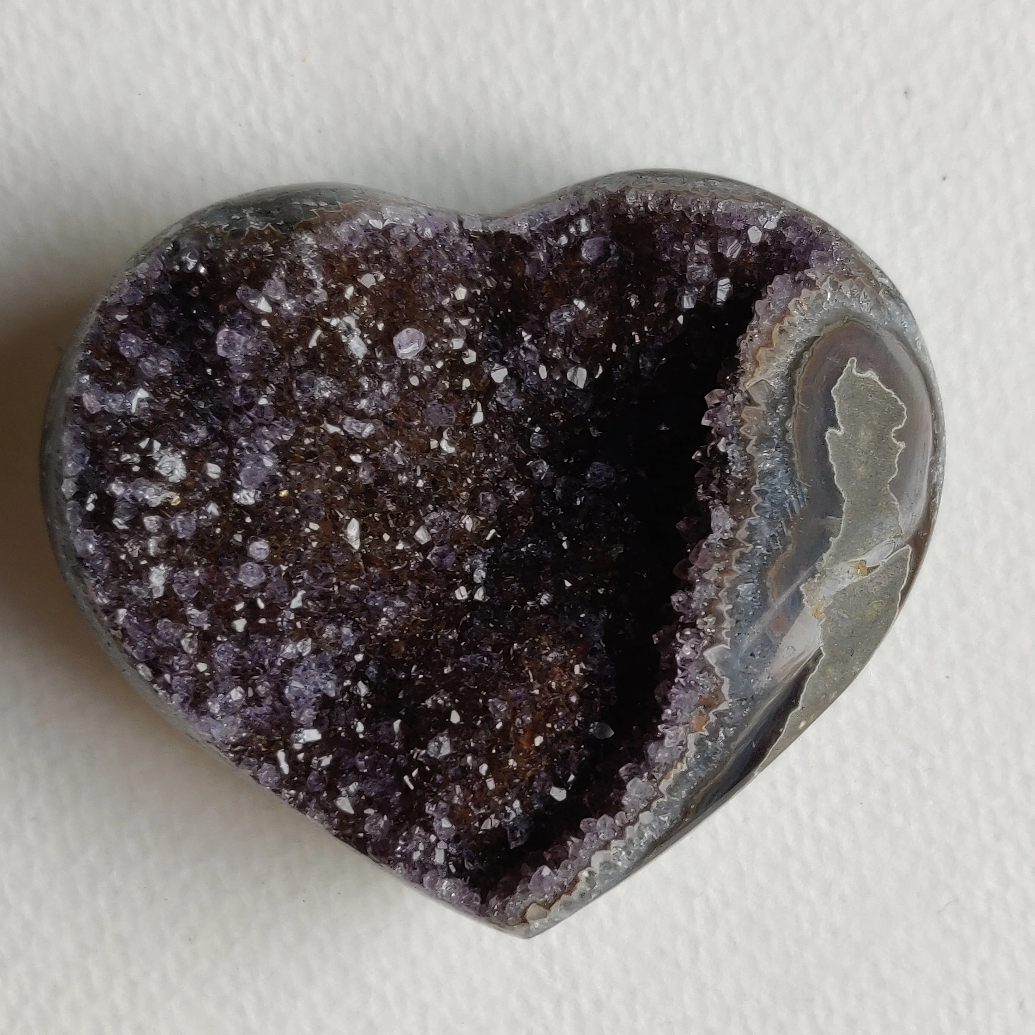 Amethyst Geode Heart (#G5)