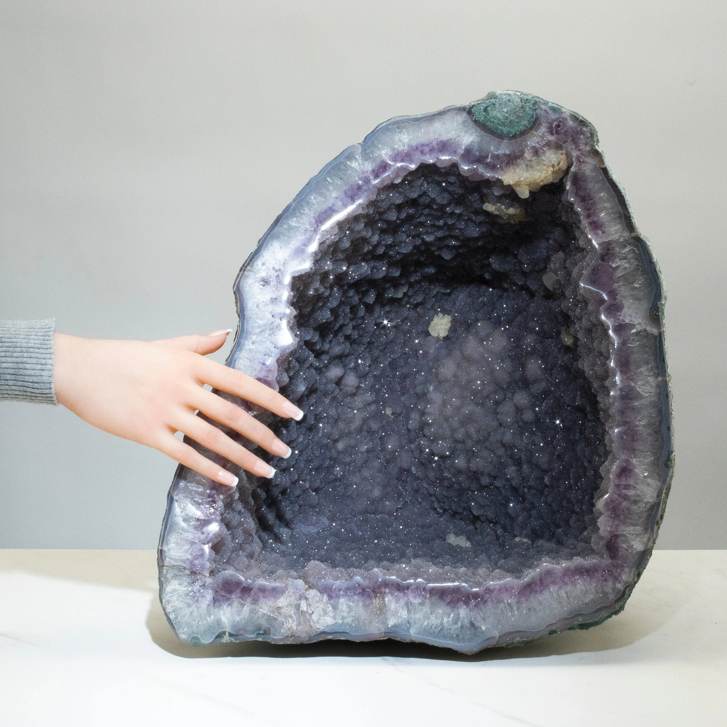 Amethyst Geode (with Micro Crystals) - 14" / 51lbs