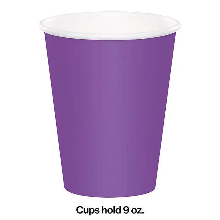 Amethyst Hot/Cold Paper Cups 9 Oz (24/Pkg)