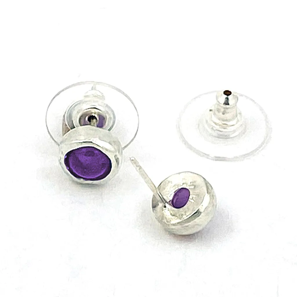 Amethyst Post earrings