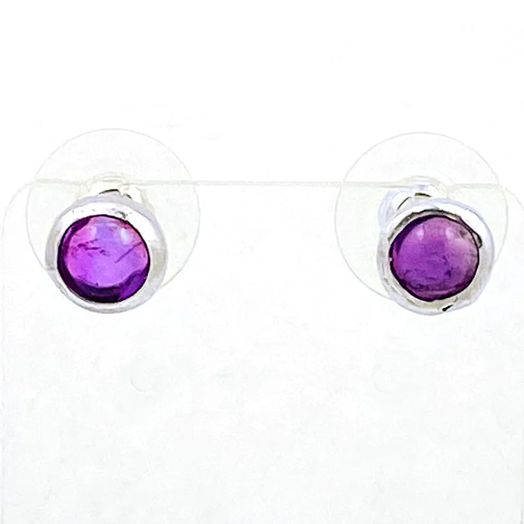 Amethyst Post earrings