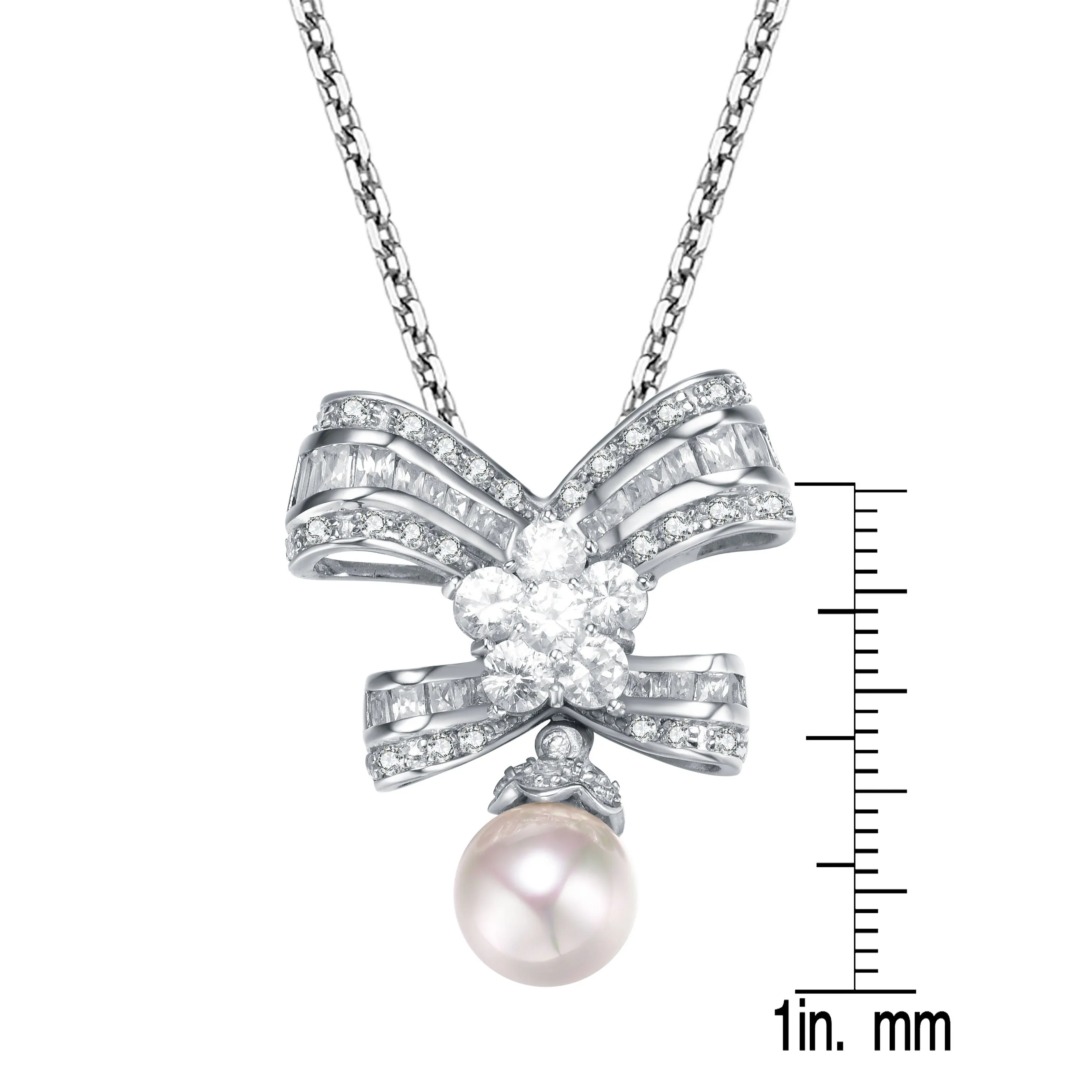 Antoinette Pearl Bow Necklace