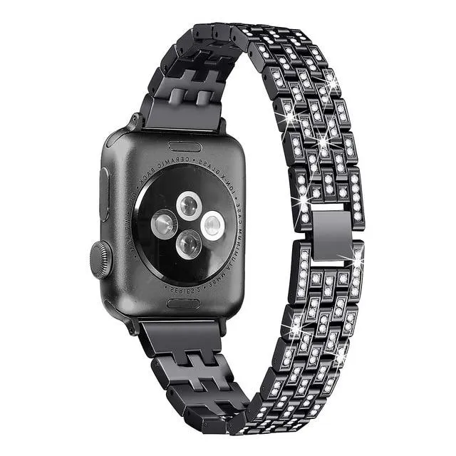 Apple Watch Band Series 7 6 5 4 Women's Diamond Steel Bracelet