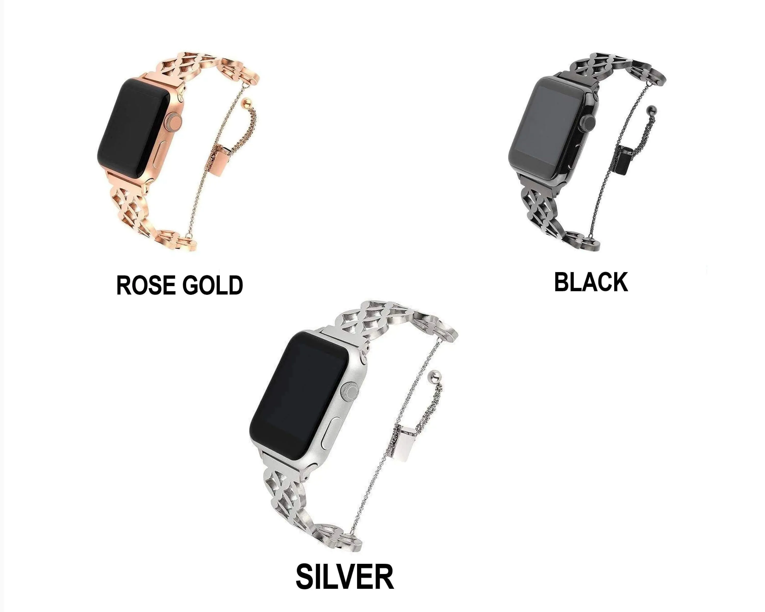 Apple Watch Series Stainless Steel Strap Wrist Bracelet Cuff