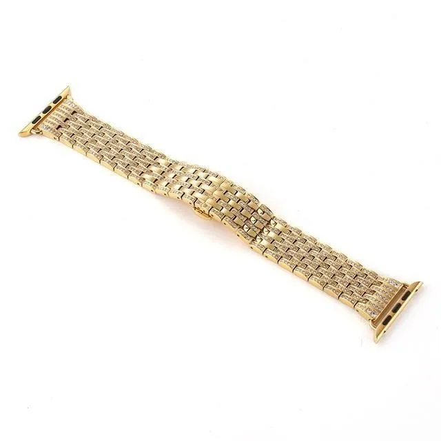 Apple Watchband Women Pave Sparkle Bling Bracelet Watchband Series 7 6