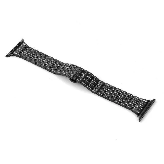 Apple Watchband Women Pave Sparkle Bling Bracelet Watchband Series 7 6