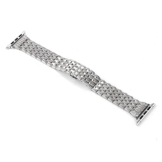 Apple Watchband Women Pave Sparkle Bling Bracelet Watchband Series 7 6