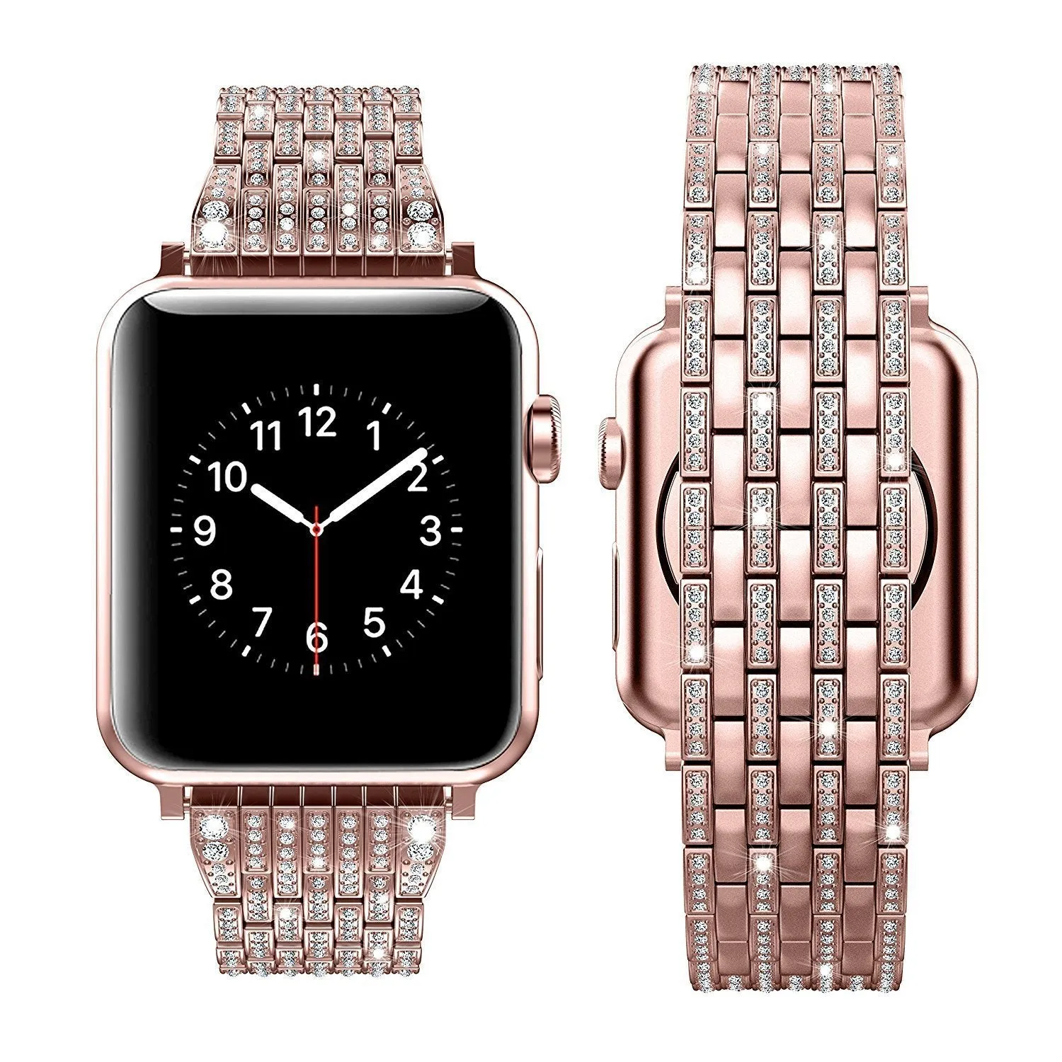 Apple Watchband Women Pave Sparkle Bling Bracelet Watchband Series 7 6