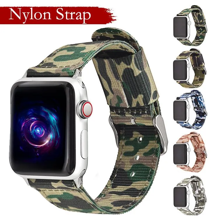 Army Camouflage Strap Nylon Sport loop Bracelet Series