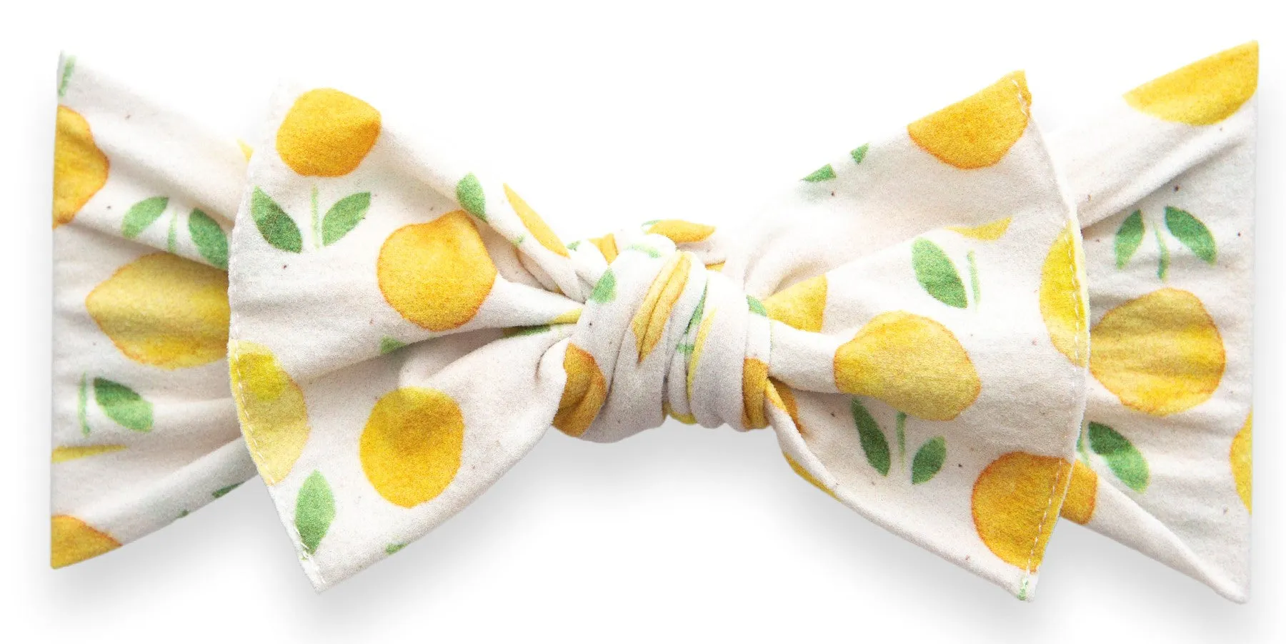 Baby Bling Lemon Drop Printed Knot Headband