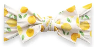 Baby Bling Lemon Drop Printed Knot Headband