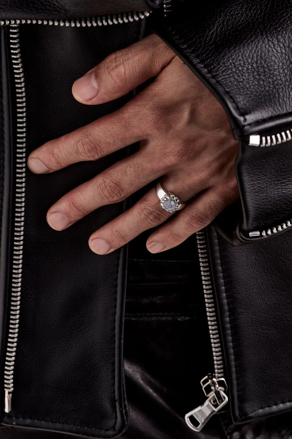 Baby Claw Moonstone Ring