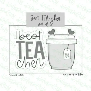 Best TEA Cher Cookie Cutter Set of 2