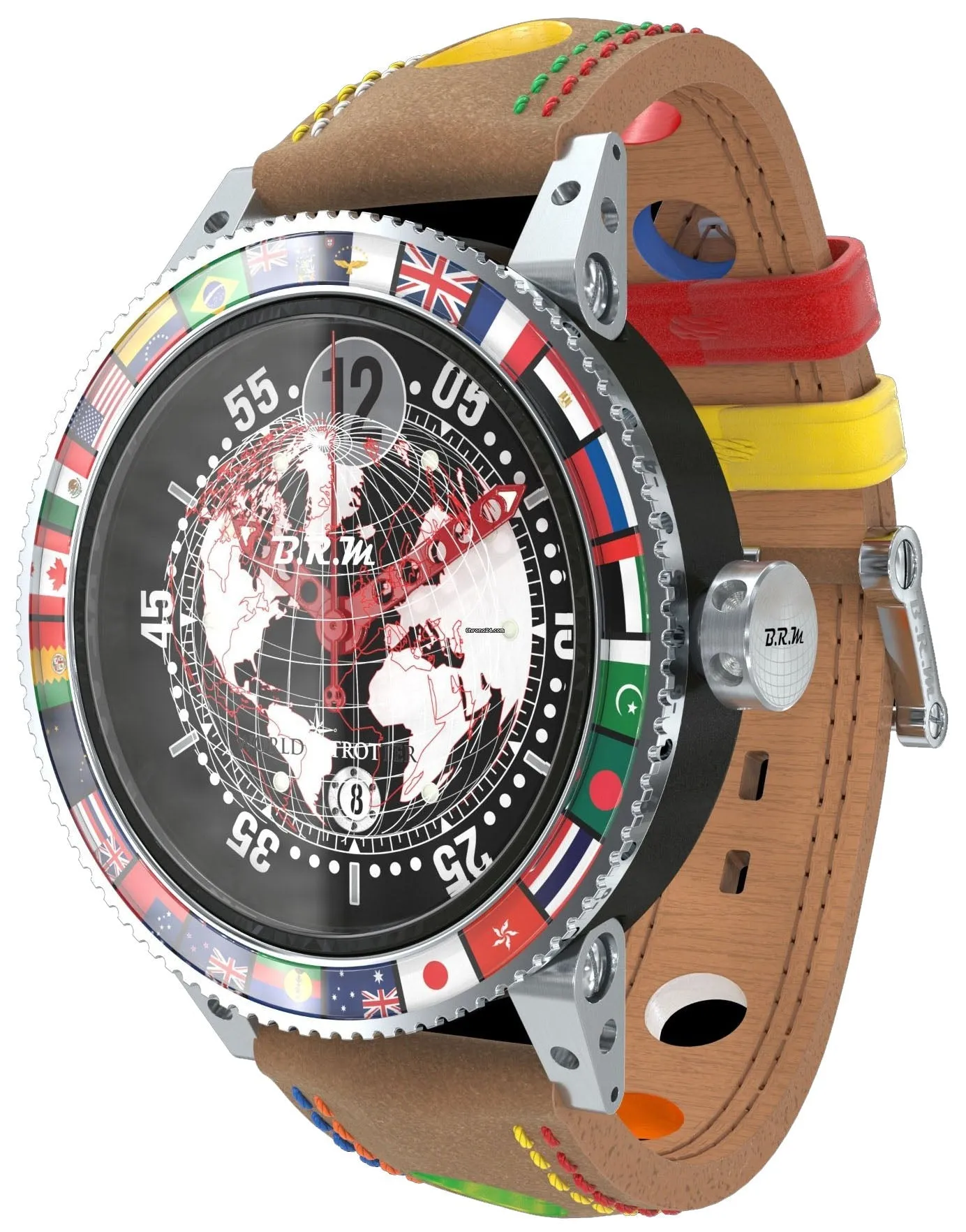 BM Watch V6-44 GMT 6 WORSld Trotter Nubuk