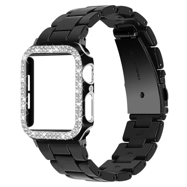 Bracelet Diamond Case Series 6 5 Resin Strap w/Cover Metal Clasp