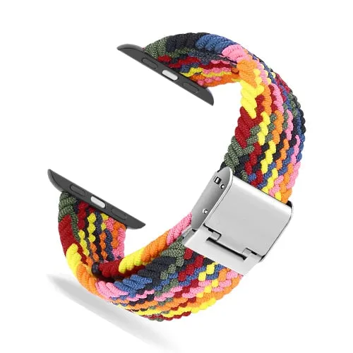 Braided Solo Loop Strap Series 7 6 5 4 Adjustable Elastics Bracelet