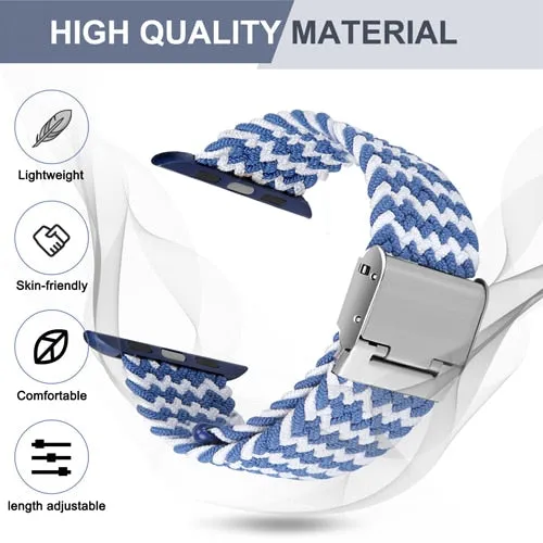 Braided Solo Loop Strap Series 7 6 5 4 Adjustable Elastics Bracelet