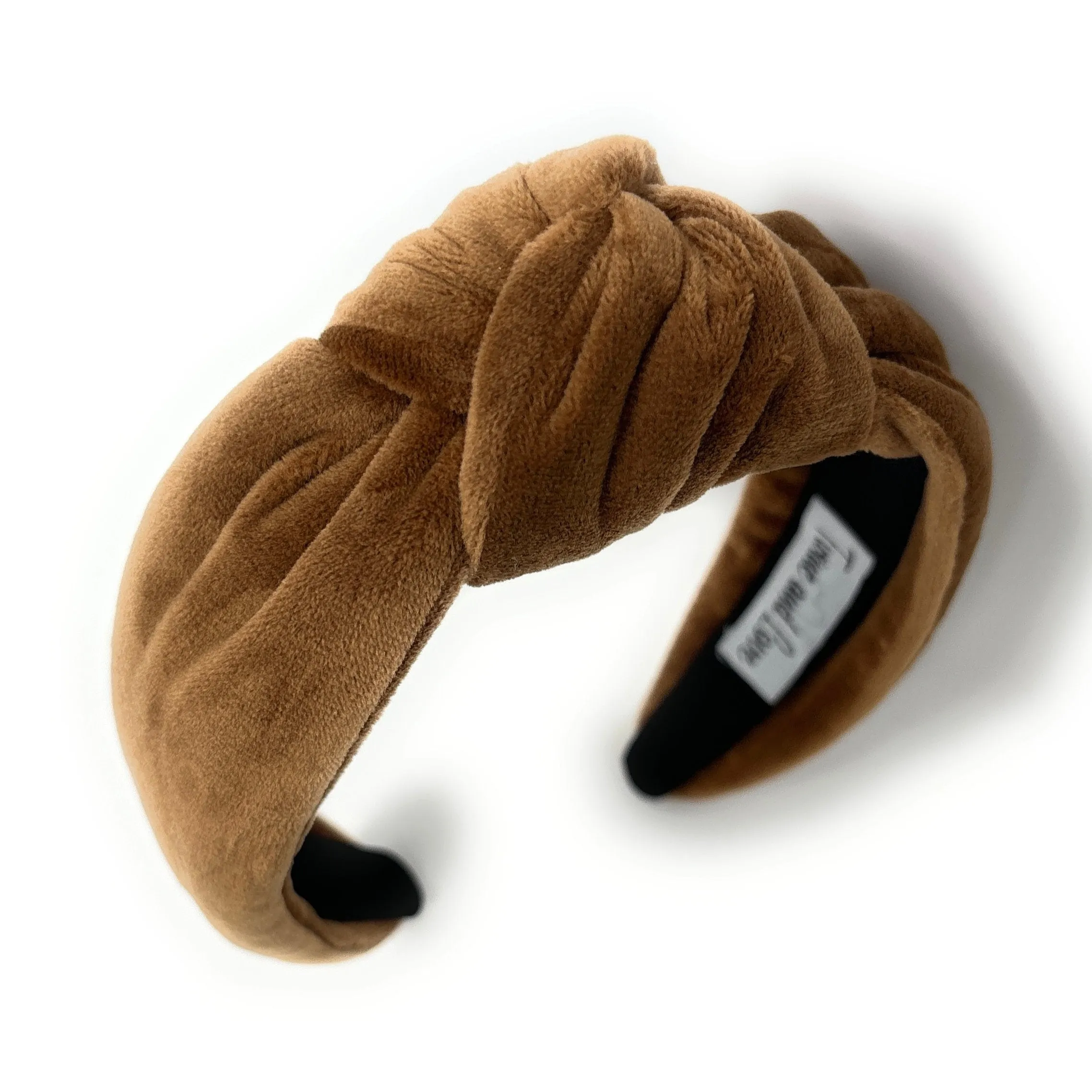 Brown Velour Knot Headband