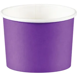 Bulk Pack of 16 Amethyst 8 oz Paper Treat Cups