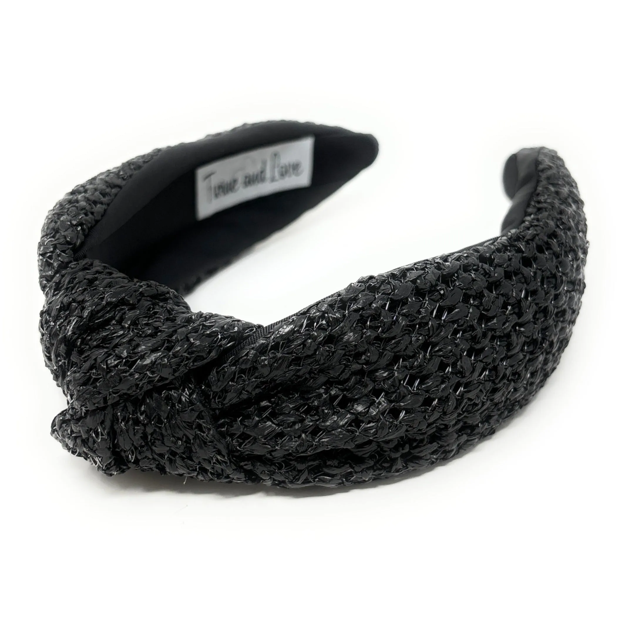 Cassia Raffia Woven Top Knot Headband