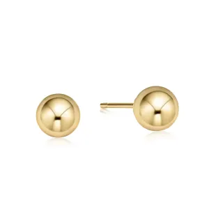 Classic Ball Stud Earrings - Gold