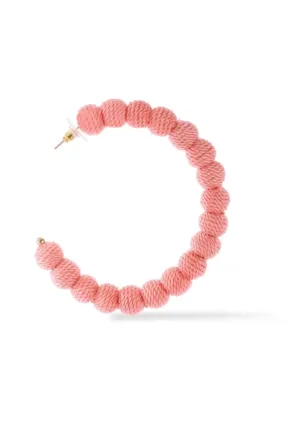 CORAL HOOP EARRINGS