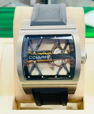 Corum Ti-Bridge 007.400.04/0F81 Dual Skeletonize Limited Edition Manual Watch MINT