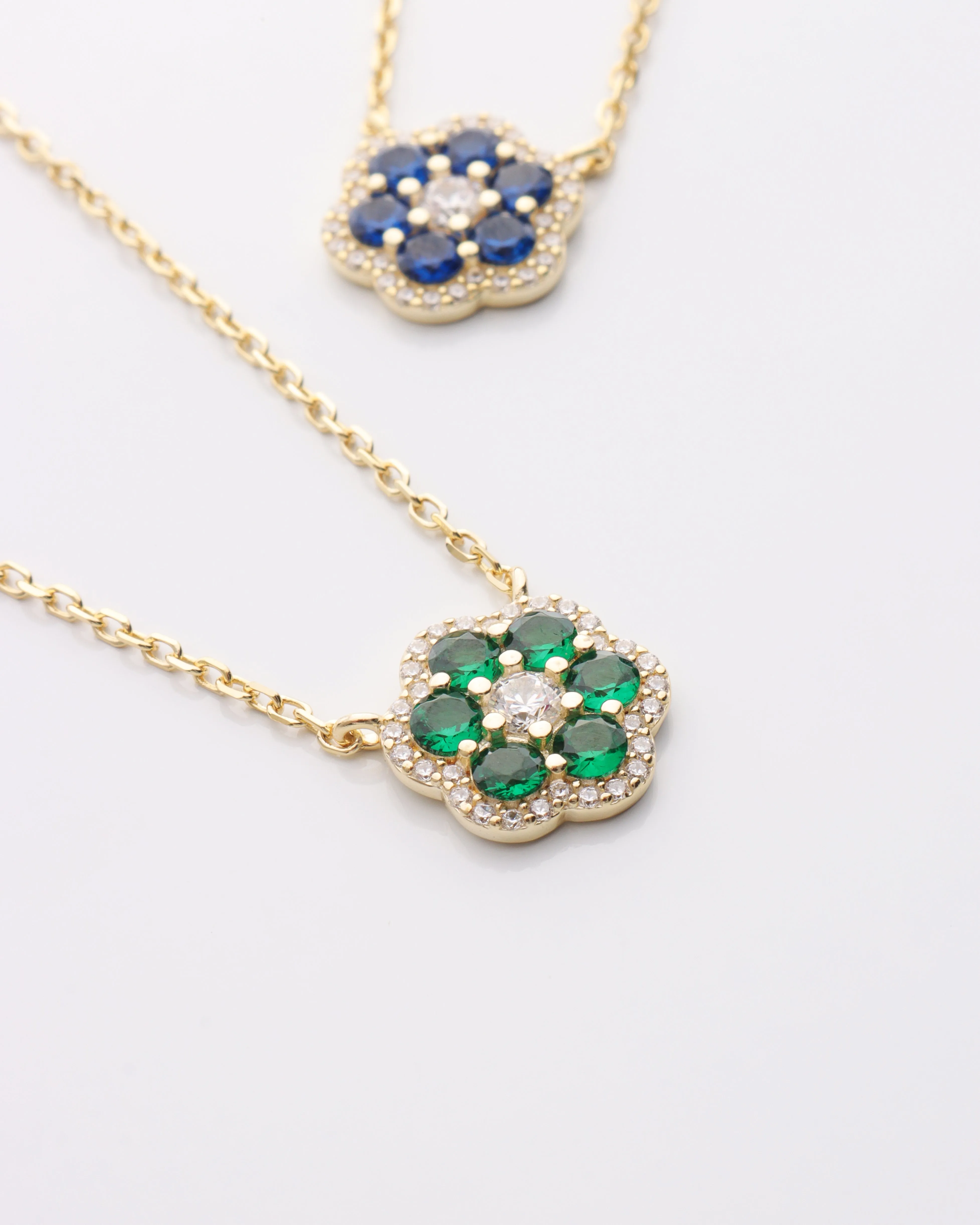 CZ Flower Necklace