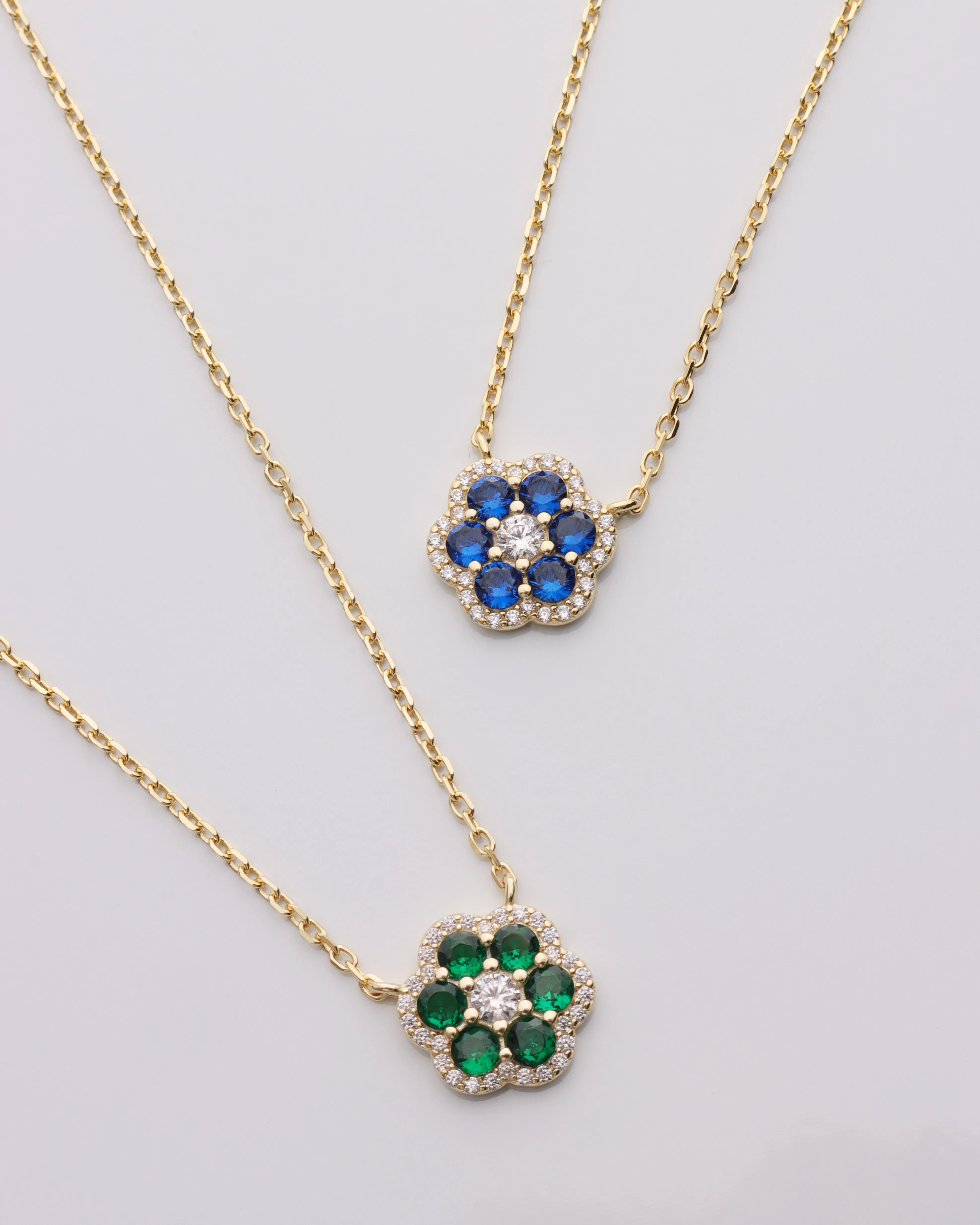 CZ Flower Necklace